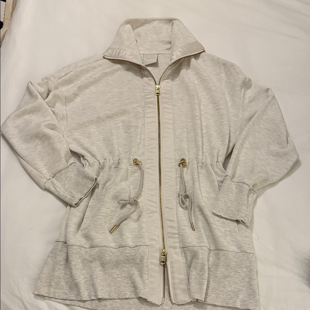 EUC Varley Women's Cream Zip-Up Jacket